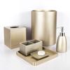 Traje de lavado de baño de resina de hotel, suministros para cepillos de dientes de baño, vaso para habitación, caja de té, decoración de jarrón