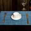 Mantel de PVC Teslin antideslizante de color sólido simple europeo, mantel de mesa para hotel o cafetería, venta al por mayor de fábrica