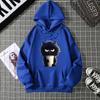 Foto Real de Sudadera de Dobladillo Acanalado Más Vendida Transfronteriza Sudadera Estampada de Animal Gato Europea y Americana Suéter Especial para Pareja