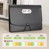 Pasta de Armazenamento de Provas A4 Estilo Sanfonado de Grande Capacidade, Pasta de Arquivo Multicamada com 13 Compartimentos, Bolsa Multifuncional para Documentos para Recibos