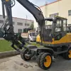 Excavadora 80 Excavadora de Ruedas Excavadora de Ingeniería 80 Máquina de Gancho Pequeño Pinza para Madera Pinza para Madera Pinza para Madera