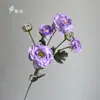Flores Artificiais de Peônia de Veludo com Múltiplas Cabeças para Decoração de Casa, Adereços de Fotografia, Buquês de Mesa de Casamento e Arranjo de Cenas