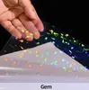 Papel Adesivo Holográfico para Comércio Exterior da Amazon Imprimível à Prova d'Água Papel Adesivo Arco-Íris Vinil Adesivo Raio de Rádio Adesivo de Cabeça de Raio