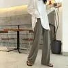 Novas calças de maternidade para primavera e outono, leves, de corte solto, modeladoras, casuais e estilo pantalona, adequadas para usar como peça externa.
