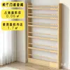 Estantería detrás de la puerta Estante de almacenamiento infantil Madera maciza De pie Estante de almacenamiento integrado Montado en la pared Estante para libros ilustrados Configuración de área de lectura en casa