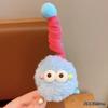 Pinza para el Cabello Color Caramelo Pequeño Monstruo Bola de Resorte de Felpa Divertida Divertida Tocado para Mujer Nuevo Clip de Pico de Pato Lindo Tridimensional