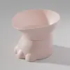 Comedero para Gatos Pie de Dinosaurio Tazón Único Protección Columna Cervical Comedero para Perros Plato para Perros Antivuelco Bebedero para Gatos Tazón Especial para Gatos y Perros