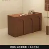 Mostrador de Recepción, Caja Registradora de Tienda de Ropa, Mostrador de Exhibición de Tienda de Ropa para Mujer Estilo Vintage, Barra Pequeña, Mostrador Moderno Minimalista