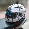 Rede elástica fixa para carga bicicleta motocicleta corda de bagagem rede para capacete rede para bagagem gancho bolsa de rede de bagagem de borracha