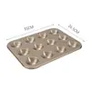 Molde para Pastel de Arroz con Mantequilla Castaña Madeleine 6/9/12 Moldes para Hornear Pasteles Fácil de Limpiar Antiadherente Sartén Liso para Hornear