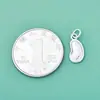 Nuevo Plata de Ley S925 Nuevo Estilo Chino Moneda de Cobre Brillante Frijol de la Fortuna Pequeño Colgante Accesorios para Pulsera de Cuentas DIY Collar Colgante