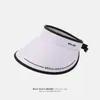 Sombrero de Protección Solar para Mujer 2026 Nuevo de Verano Ala Ancha Parte Superior Abierta Sombrero de Sol para Exteriores Protección UV Sombrero de Sol Hace que la Cara Parezca Más Pequeña y Moderno