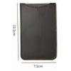 Estuche de cuero con peine de rejilla cruzada spot estuche protector para peine de barba logo imprimible estuche protector para peine de madera estuche de almacenamiento de PU para peine