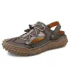 Sandalias de playa casuales de malla para hombre, tamaño grande, suela suave, billetera suave, 2022
