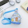 Nova Bolsa Infantil Desenho Animado Menina Fofa Bolsa de Ombro Peito para Passeio Casual Meninos e Meninas Bolsa Transversal Porta-Moedas