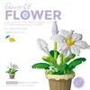 Compatible con Cubierta Antipolvo para Bloques de Construcción Lego, Macetas, Flores de Hibisco, Juguetes de Ensamblaje para Niños, Venta al por Mayor Transfronteriza para el Día de San Valentín