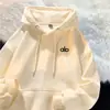 Sudadera de Primavera y Otoño para Hombre con Capucha Estilo Americano Punta de Bolígrafo Libre para Hombre y Mujer Chaqueta Holgada de Terciopelo Otoño e Invierno Nueva