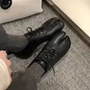 Zapatos de mujer de dos capas de piel de vacuno con punta dividida, nuevos zapatos planos de cordones cómodos para otoño e invierno con corte profundo, talla 40