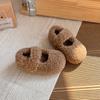 Calçados de Inverno Peludos para Meninas 2025 Novos Sapatos de Algodão com Decote para Crianças Sapatos Gorro Sapatos de Algodão Quentes com Forro de Lã para Bebês