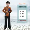 Ropa para Niños de la República de China: Disfraz de Cabeza de Rábano Pequeña, Atuendo de Vendedor de Periódicos Anti-Japoneses Héroe, Disfraz de Escenario Infantil de la Banda de Mendigos Pequeños