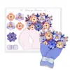 Tarjetas de Felicitación 3D para el Día de San Valentín al por Mayor de Fabricantes Tarjetas Plegables de Papel Creativas Hechas a Mano Regalo de Ramo de Cumpleaños
