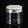 Pote transparente lanches nozes noz seca chá perfumado máscara garrafa transparente com tampa de alumínio atacado de fábrica