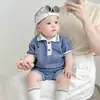 Shorts Personalizados para Meninos, Shorts Finos de Verão para Bebês em Novo Estilo, Conjunto de Camisa de Manga Curta Bonito para Meninos Bebês
