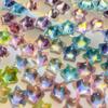 Nova Nail Art Gelo Colorido Estrela Jóias Brilhando Desgaste Adesivo de Unhas Diamante Estrela de Cinco Pontas DIY Acessórios de Unhas
