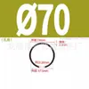 Anillo de retención de eje 70 alambre de acero al manganeso anillo de retención de agujero anillo de tope resorte de retención elástico tarjeta exterior de rodamiento anillo de retención tipo C GB895