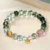 Pulsera de Cristal de Doble Capa para Mujer, Estilo de Lujo Ligero de Nicho, Nuevo Modelo 2026, Pulsera de Amistad Apilable con Cuentas