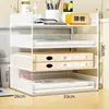 Estante de escritorio para archivos A3A4, estante de metal para documentos, caja de archivos, estante de almacenamiento de archivos de varias capas, caja de almacenamiento para carpetas de archivos