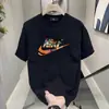 Camiseta de manga corta para hombre, nueva marca de moda estadounidense de verano, camiseta de media manga para parejas, camiseta informal holgada con cuello redondo