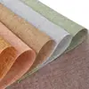 Rollo de Lino de Color Rollo de Tela de Lino de Color Tela para Empaque de Flores Frescas Rollo de Lino Papel para Empaque de Arreglos Florales Gasa con Materiales para Manualidades