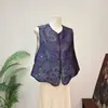 [Zhi Li] Chaleco jacquard nuevo estilo chino con estampado de mariposas, reversible, nueva colección otoño 2026, chaleco de cuello redondo estilo chino