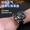 Tide Cool Watch Isqueiro de fio de tungstênio Exquisite Quartz Dial À prova de vento Ignição silenciosa Presente masculino Isqueiro Cross Border