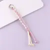 Pulsera Trenzada de Cuerda Hecha a Mano Multicolor DIY Original con Diseño de Nudo Creativo, Colgante para Bolso, Adorno Colgante para Coche, Llavero