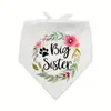 Lenço de estimação transfronteiriço, toalha de baba, cachecol de pescoço para pet cor sólida com letra, lenço triangular decorativo para exterior para gatos e cães