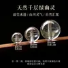 Pulseira de contas soltas de cristal natural com cristal branco, lápis-lazúli, água-marinha e citrino, pulseira de cinco elementos multi-elementos