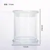 Copo de Vidro Dourado em Forma de Sino para Velas com Tampa para Venda por Atacado, Suporte de Vela Aromaterápica com Pedra de Cristal, Copo Vazio Difusor, Recipiente para Embalagem de Velas