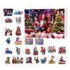 Calendário de Contagem Regressiva de Natal para Grupo de Meninas Caçadoras de Kpop Transfronteiriço Caixa Surpresa Pingente Plano de Acrílico Decoração de Árvore de Natal