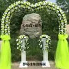 Arco de flores de seda para boda soporte para flores arreglo de boda puerta de flores inauguración de tienda arco de flores para celebración corona de actividad de celebración puerta de la felicidad