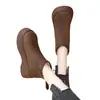Botas de plataforma estilo Birkenstock, botas de invierno para mujer 2026, diseñadas para mujeres menudas, con forro de polar para abrigar, y un diseño de bota corta estilo británico