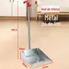 Pá de lixo de metal pá de lixo de plástico aprofundamento balde de lixo fábrica hotel limpeza doméstica pá de lixo varrendo pá de lixo