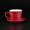 Taza de café de fabricante taza de café taza de café platillo juego taza de café de cerámica taza de café