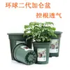 Maceta Global Gallon Segunda Generación Maceta Engrosada Control de Raíces Maceta Rosa Verde Flor de Rosa Maceta de Jardinería Redonda de Resina Maceta Global