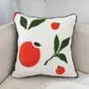 Estilo Pastoral Escandinavo Lona Toalha Fronha Bordada Algodão Puro Flores e Plantas Bordadas Almofada de Sofá da Sala Almofada de Cabeceira