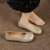Otoño 2026 Nuevo Punta Cuadrada Punta Dividida Corte Bajo Suela Suave Cómodos Sin Cordones Antideslizantes No Cansan los Pies Zapatos de Moda para Mujer