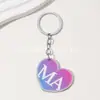 Nuevo Llavero con Letra Inglesa MAMA Corazón TE AMO MAMÁ Corazón Llavero del Día de la Madre Regalo