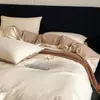 Conjunto de quatro peças de algodão puro, algodão lavado, escovado, com jacquard tridimensional em relevo, espessado para outono e inverno, conjunto de quatro peças de roupa de cama em jacquard escovado