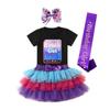 Saia Infantil Saia Piffy Vestido de Aniversário Verão Novo Fofo Moda Fantasia Vestido de Princesa Tendência Vestido Tutu Renda
